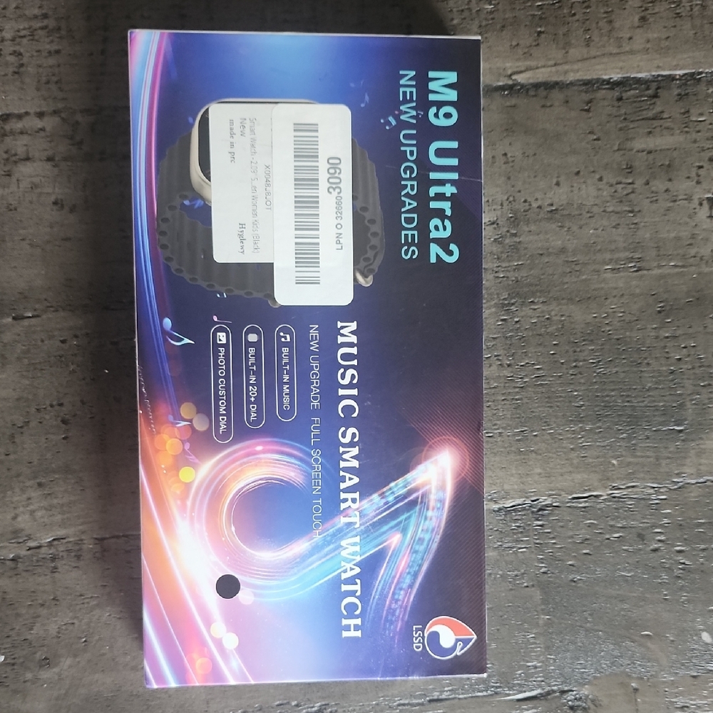 M9 Ultra2 Music Smartwatch - Sleek Black Design